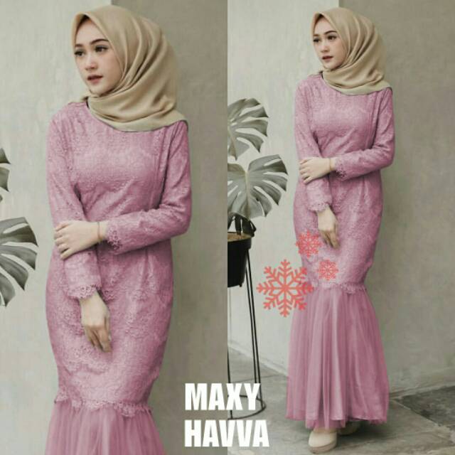 XC - Maxi Dress Havva / Maxi Hajuka/Maxi Dress Terbaru / Maxi Dress Kekinian / Fashion Muslim