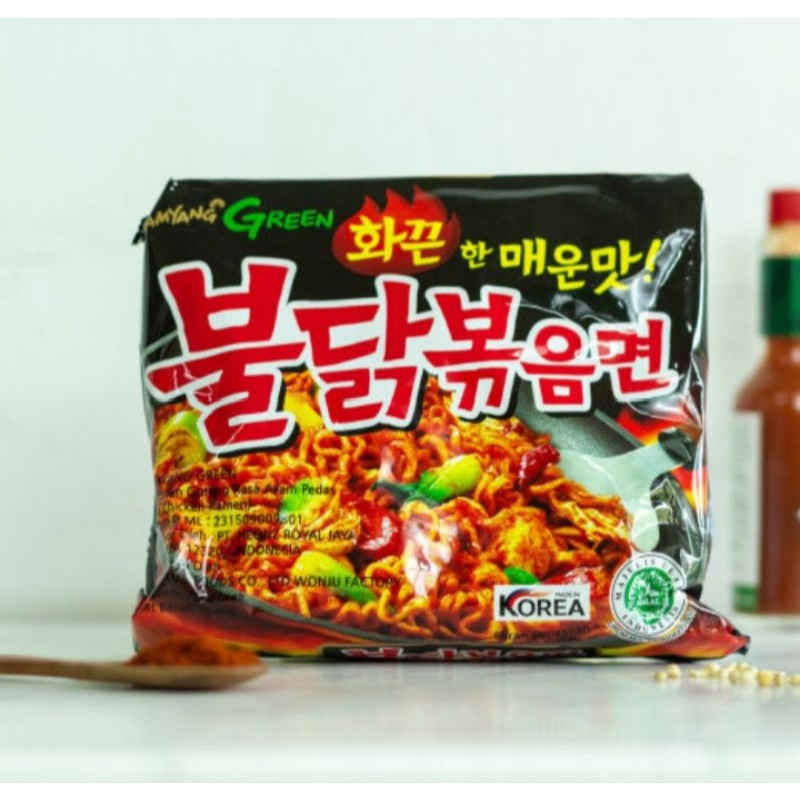 Mie/mi instan samyang hot chicken korea 140gr spicy ramen pedas pedes chili