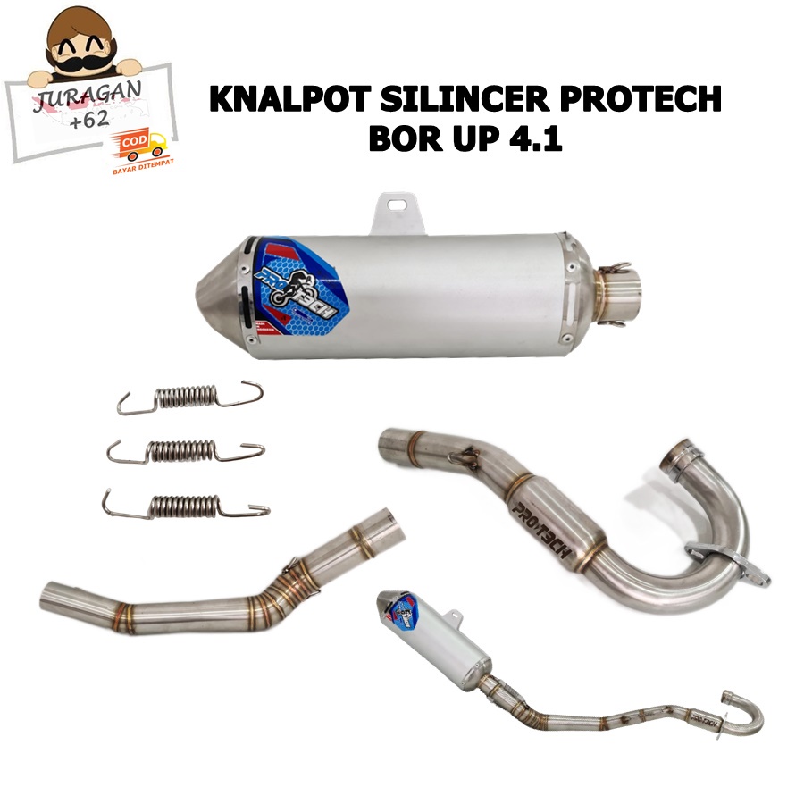 KNALPOT SILENCER BOR UP MAX 4.0 BOR UP 4.1 PROTECH TRAIL KLX CRF WR