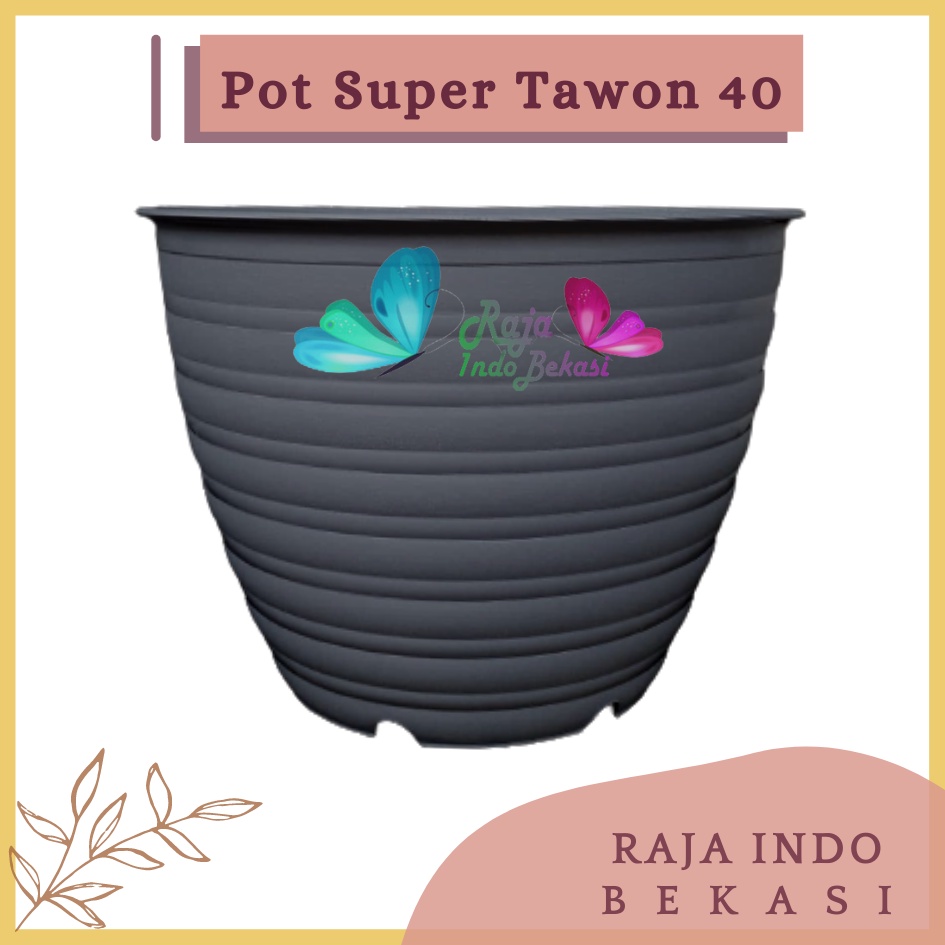 Rajaindobekasi Ori Pot Super Tawon 40 Cm Hitam Pot Plastik Bunga Tanaman Pot Tawon Jumbo Besar Putih Tebal Murah Grosir Pot Jumbo Besar Putih Tinggi Murah 40cm 50cm 60cm 70cm 100cm