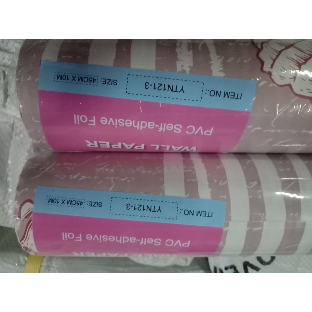 Wallpaper Sticker Motif YTN121-3 Keong Peach / 9mx45cm