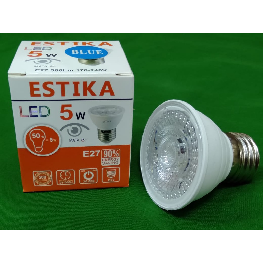 BOHLAM LED 5W ESTIKA LAMPU SOROT LED MR16 5 WATT HEMAT ENERGY LOW WATT E27