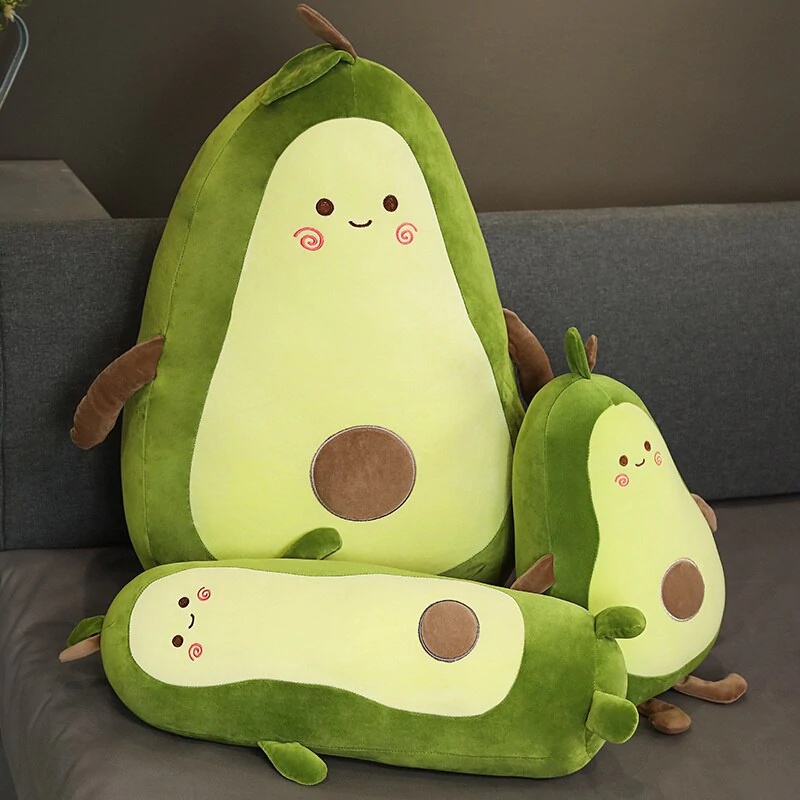 Bantal Sofa Lucu Boneka Bantal Karakter Buah Buahan Alpukat Soft Pillow Plushies Mr. Avocado Lembut Imut