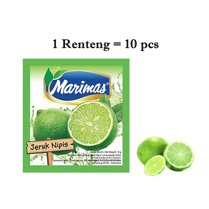 

MARIMAS JERUK NIPIS isi 10 Sachet Minuman RASA BUAH Bubuk Instant MENYEGARKAN