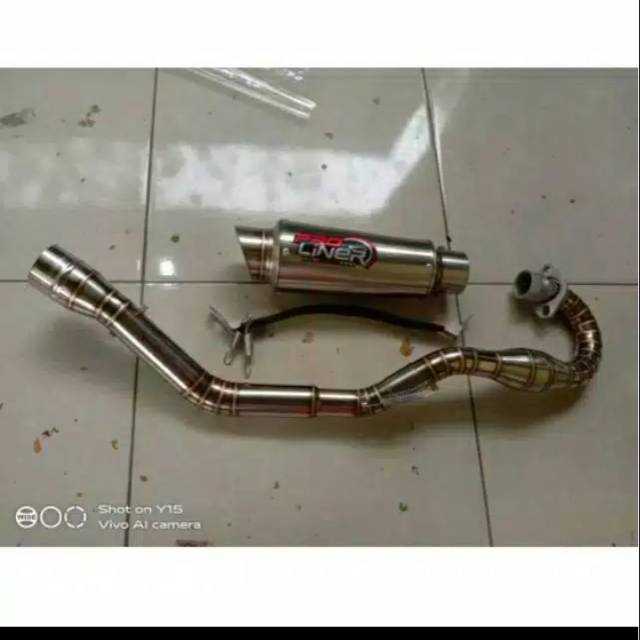 Knalpot recing for KLX diameter 50 mm leher fullcaciing