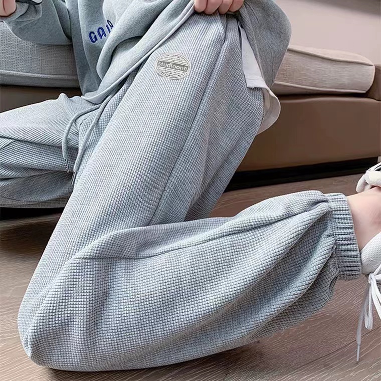 Oversized Joger Classic Waffle  Pants  Celana Panjang Wanita 2603