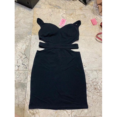 Chocochips Sabrina Side-Cut Dress Pendek Wanita