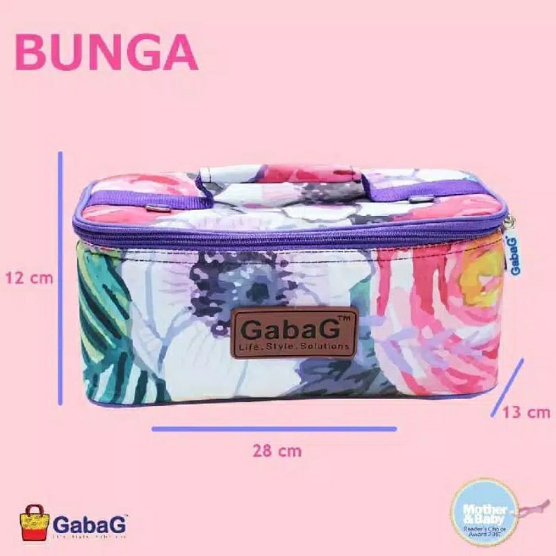 GABAG COOLER BAG INFINITE SERIES AWAN / CRYSTAL /BUNGA Tas Pendingin Botol Susu ASIP