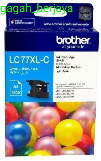 TINTA BROTHER LC-77 XL CYAN ORIGINAL