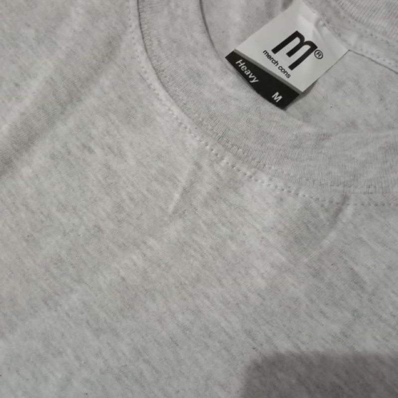 Kaos Polos Merchons Heavy Light Grey