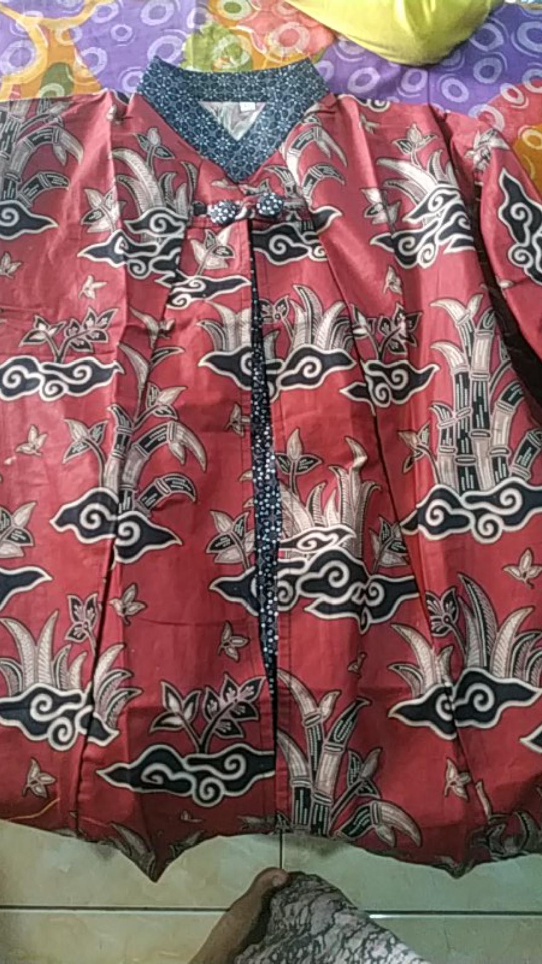 Wou Batik Couple Shofia Estetika Brokat - Couple Modern Batik Couple Sarimbit Brokat Kebaya