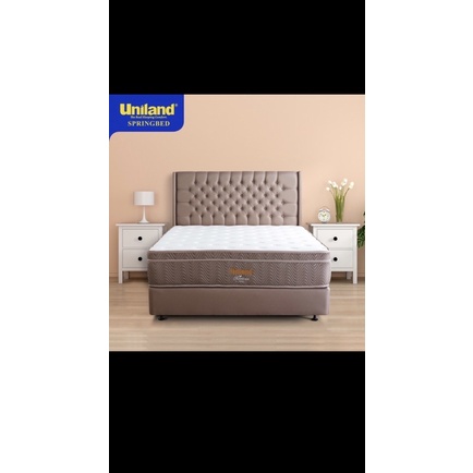 kasur/Springbed/uniland/ kasur uniland Rivera Plushtop Paris - Kasur Spring Bed Matras Full Set