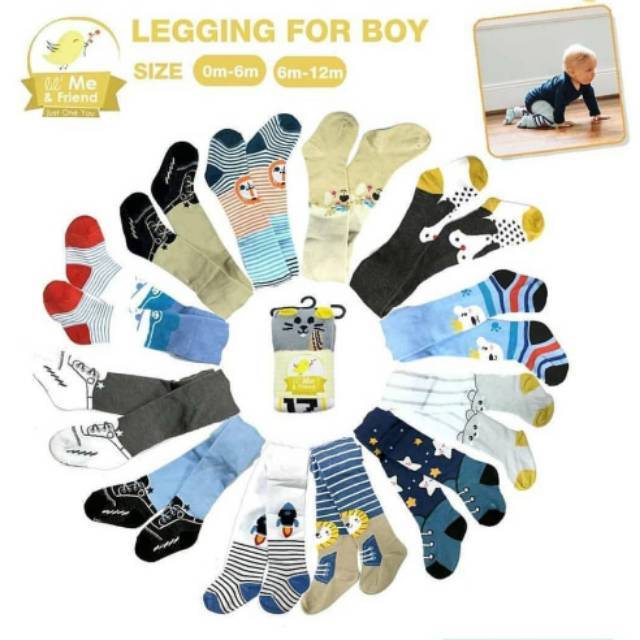 Legging Bayi Lil Me Motif Boy