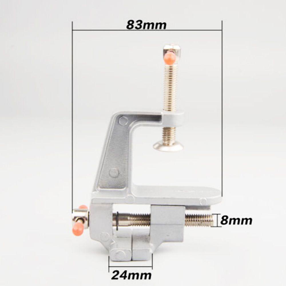 Solighter Vice Clamp On Table Alat Mini 3.5 &quot;Alumunium Bench Vise