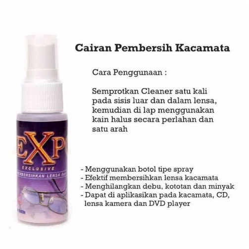 Ready Stock Cairan Pembersih Kacamata Air Pembersih Lensa Kaca mata / Kaca Helm / HP Serbaguna Original lens cleaner lensa Photocromic