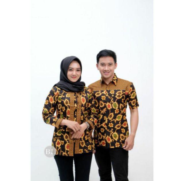 Batik Kalongan | Couple Batik Hem Dan Blouse Seragam Kantor Best Seller Terlaris