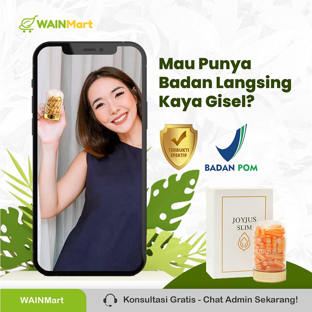 JOYJUS Slim Kapsul Original Pelangsing Herbal Original Joyjus Slim Fiber Collagen Slimming Capsul Alami Turunkan Berat Badan Diet Detox