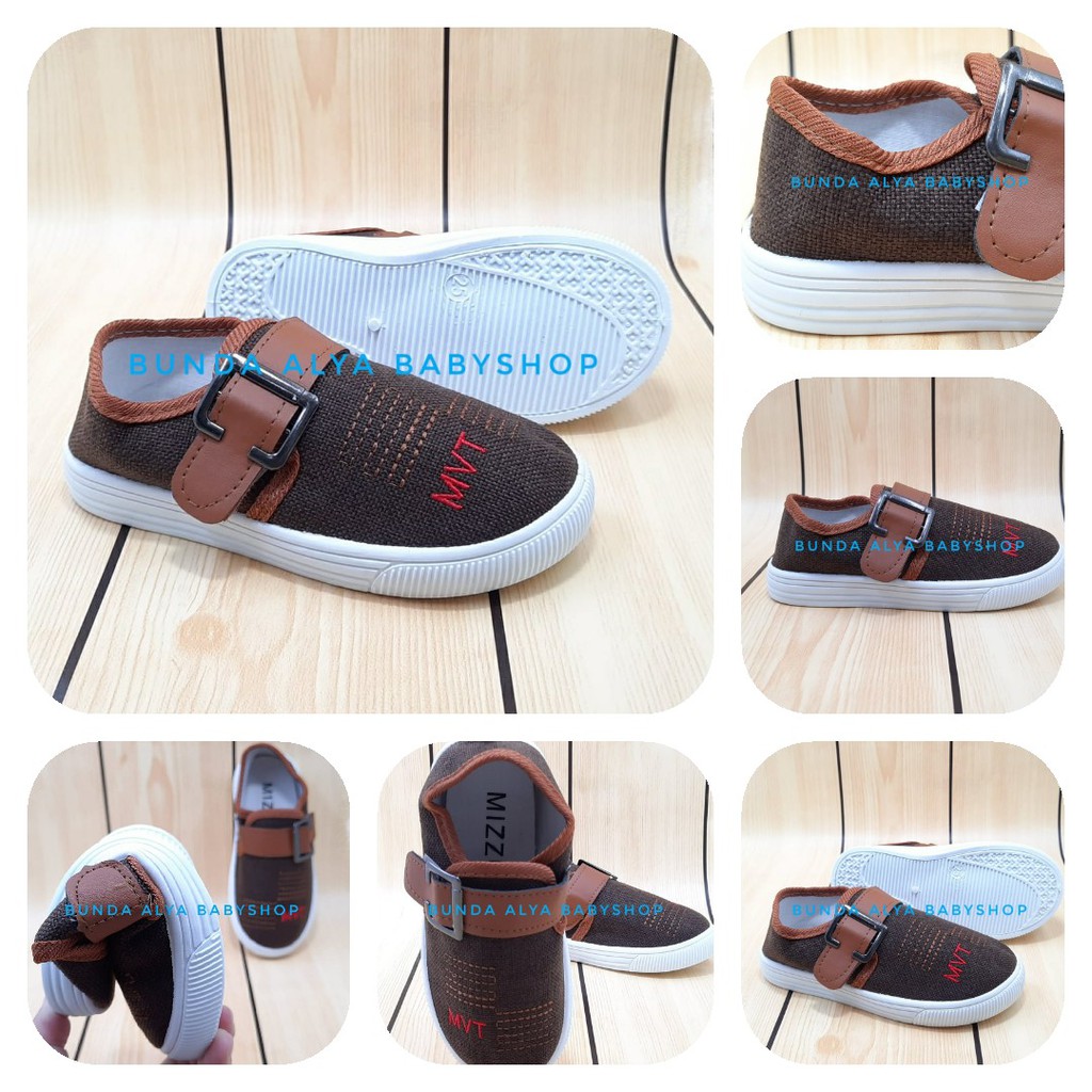 Sepatu Anak Laki Laki IMPORT 1 - 7 Tahun COKLAT Sepatu Anak Cowok Premium MVT Size 21 - 35