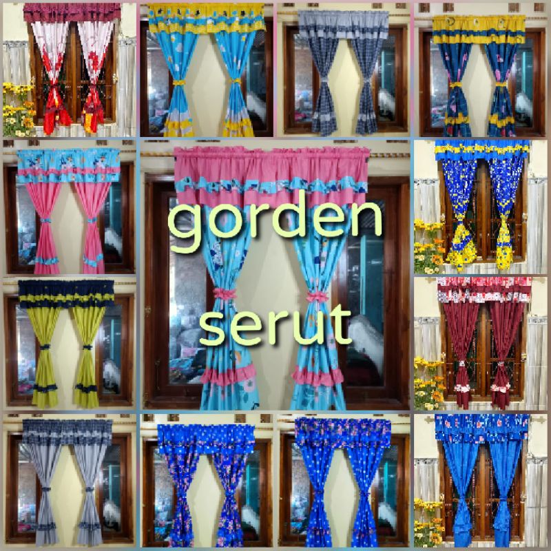 GORDEN JENDELA SERUT MOTIF GORDEN JENDELA REMPEL MINIMALIS