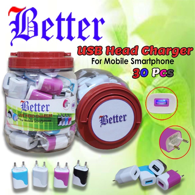 Batok charger better ic 1usb 1A per pc