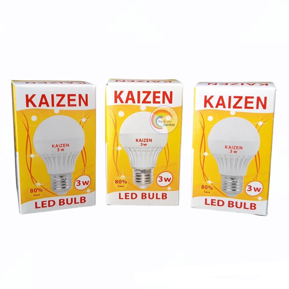 Paket 3 Pcs Kaizen Lampu LED 3 Watt