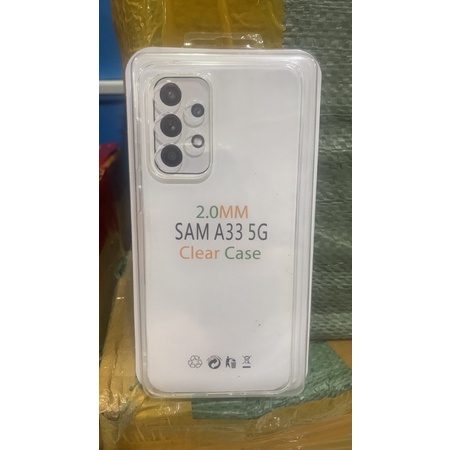 CASING CLEAR CASE 2.0MM BENING IMPACT ANTI KUNING SAMSUNG A33 5G, A53 5G - CLEAR