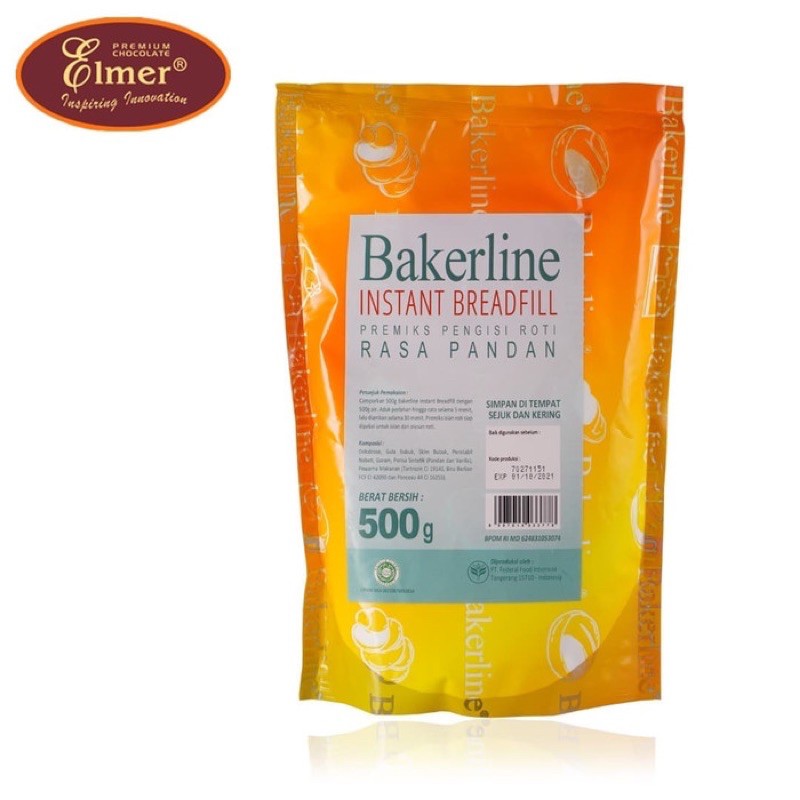 

bakerline instant breadfill bubuk isian roti rasa pandan 500gr