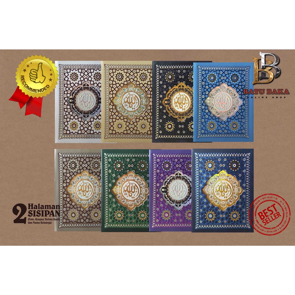 BUKU YASIN DAN TAHLIL HARD COVER MOZAIK (POLI 3 WARNA)
