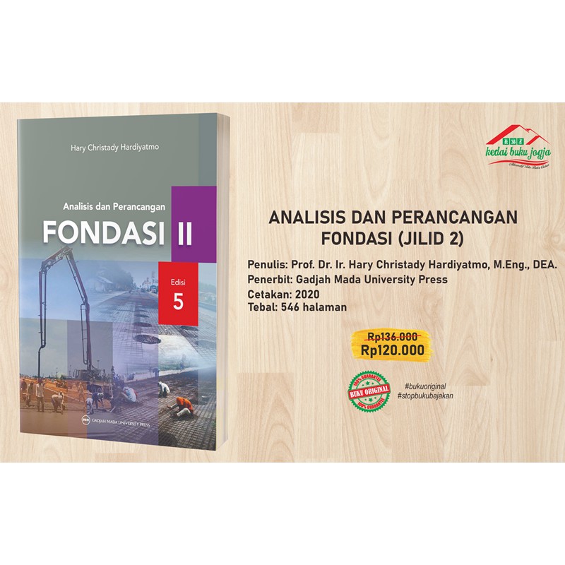 Jual Buku ANALISIS DAN PERANCANGAN FONDASI 2 - Hary Christady ...