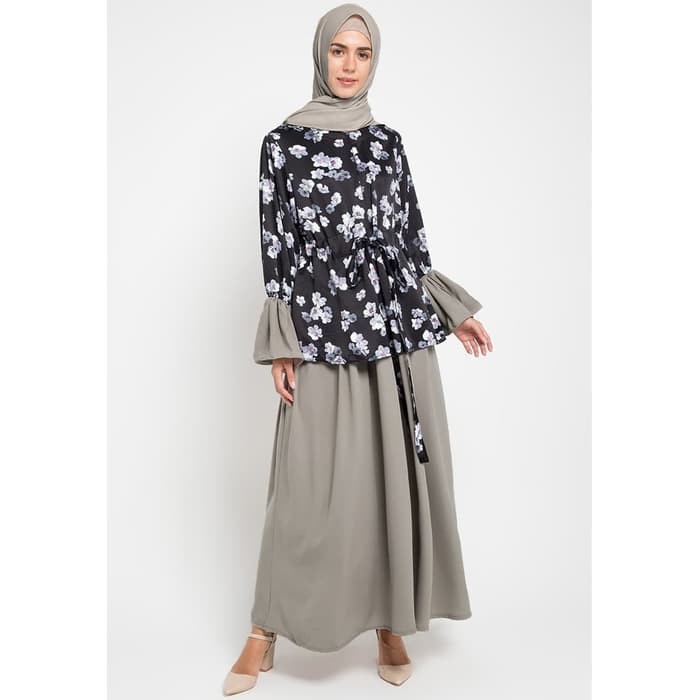 Fairuz Dress Muslim — Gamis Busana Muslim Baju Menyusui Busui