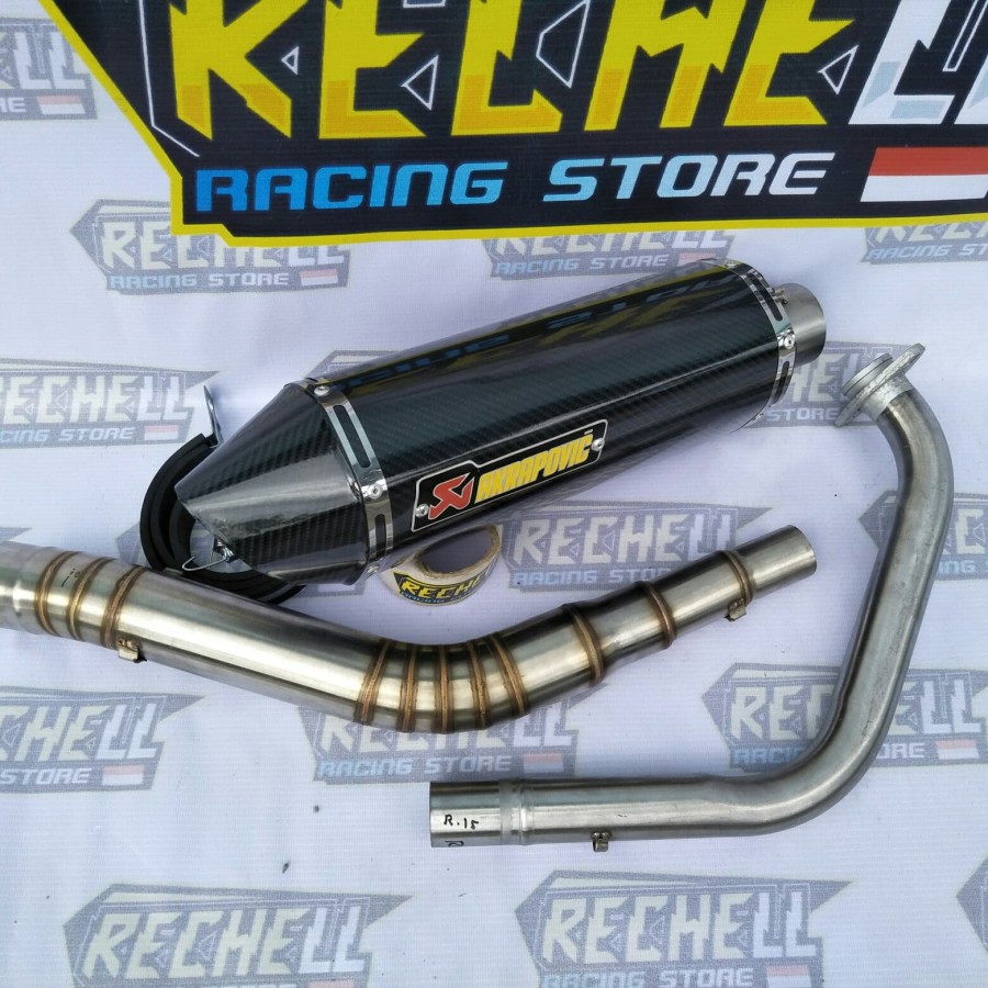 KNALPOT YAMAHA R15 OLD - R15 NEW AKRAPOVIC LAYANG CARBON R15