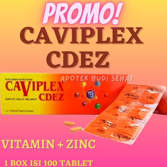 Caviplex Cdez Vitamin C Vitamin D Vitamin E + Zinc Strip/Box 6Y3Khdknfb