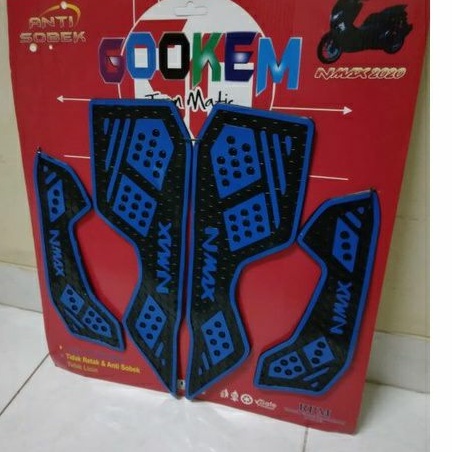 BORDES BIRU ALAS PIJAKAN KAKI NEW NMAX thn 2020 2021 2022