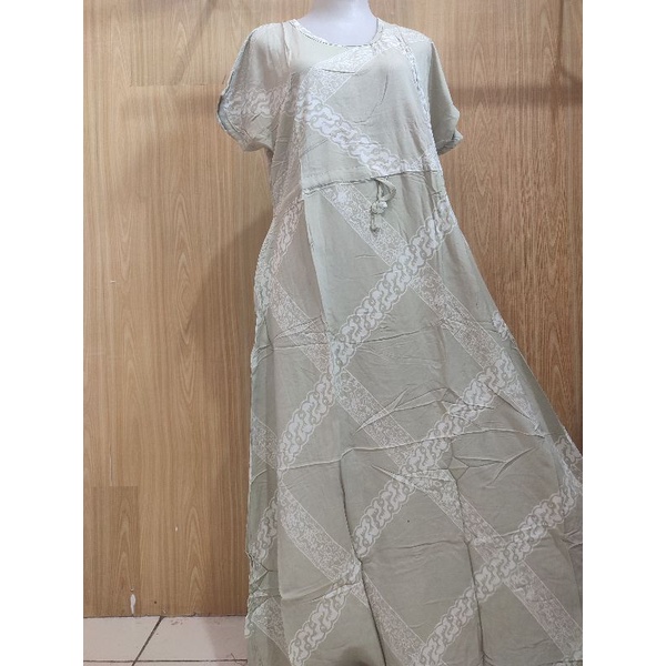 Batik Huza, model Sadres Serut (B) Soft, Daster 7/8 lengan pendek, daster cantik kekinian, daster vi