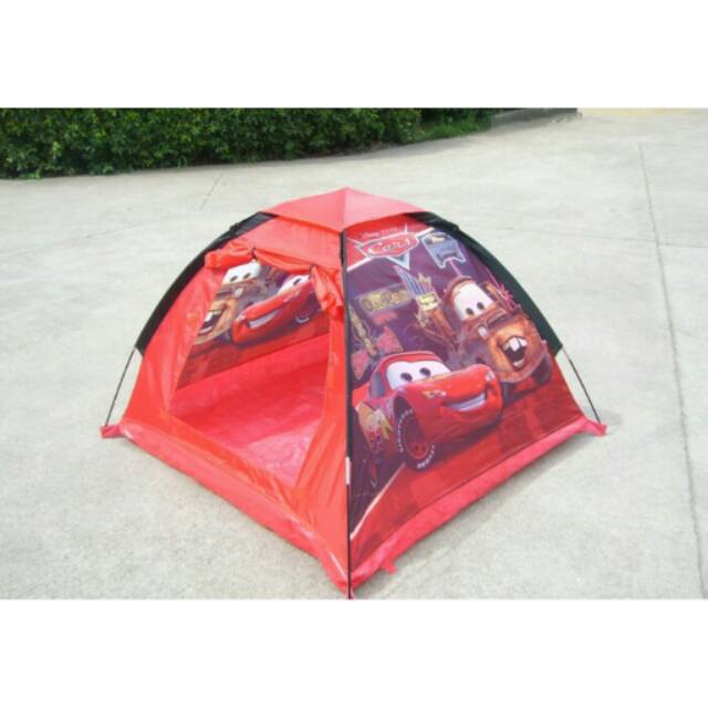 Promo murah tenda kemah anak camping bahan premium motif kartun lucu