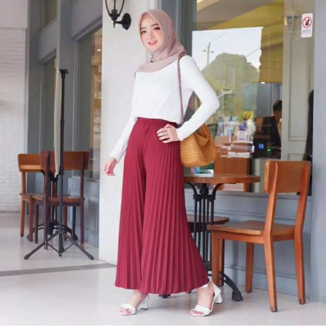 Kulot plisket mayung / kulot plisket jumbo