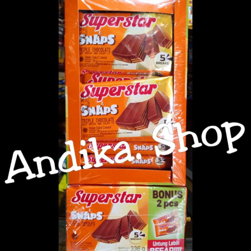 

superstar snap chocolate kemasan box isi 12