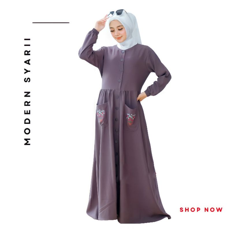 GAMIS REMAJA TERBARU - VIRNA DRESS ORI ZAQILLA ITY CREPE