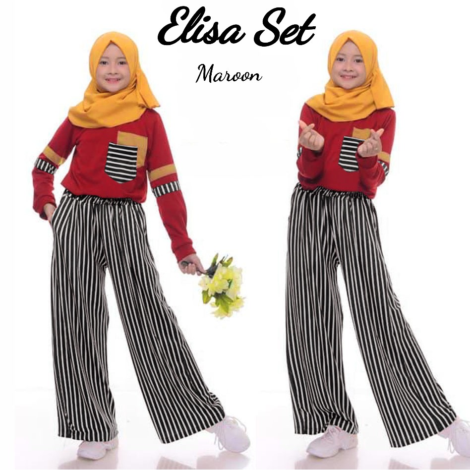 [SET ELISA KULOT MRN FT]Setelan Wanita Babytery Varian Warna