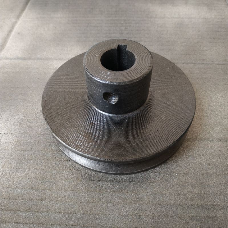 Pulley besi Cor A1 - 5 inch as 24 mm poly pully besi cor