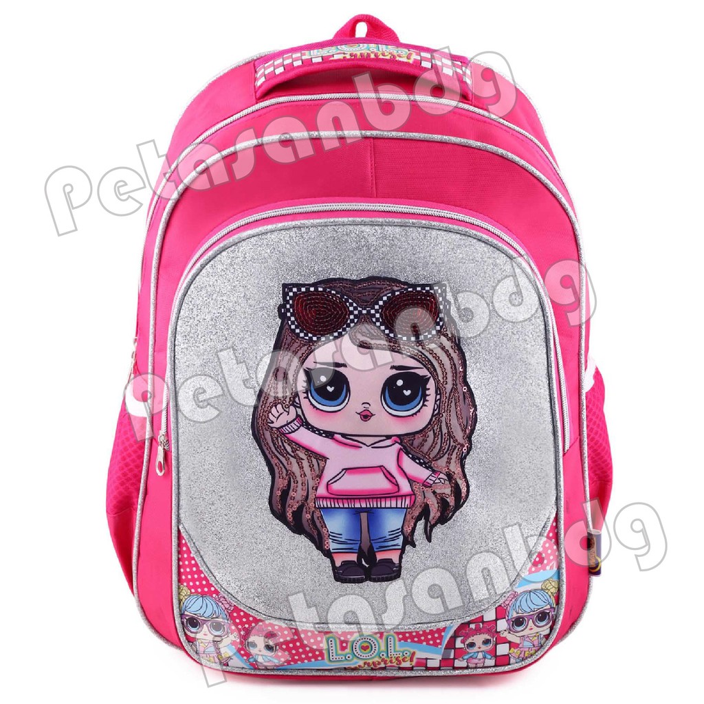 PTS - Ransel Sekolah Anak SD Perempuan Karakter LOL SURPRISE - Ransel Glitter LED MUSIC - SAY HI