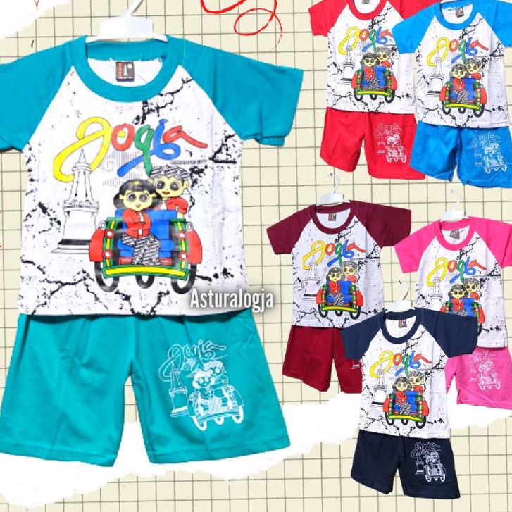 Kaos Anak Jogja 1 - 11 Tahun | Setelan Anak Laki Perempuan || Souvenir Oleh Oleh Malioboro Jogja ✓