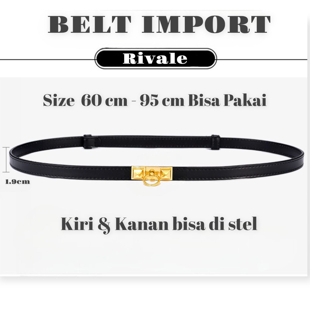 [SMARTGIRL] READYSTOCK TERMURAH RIVALE  BELT / IKAT PINGGANG WANITA IMPORT 00186-00193