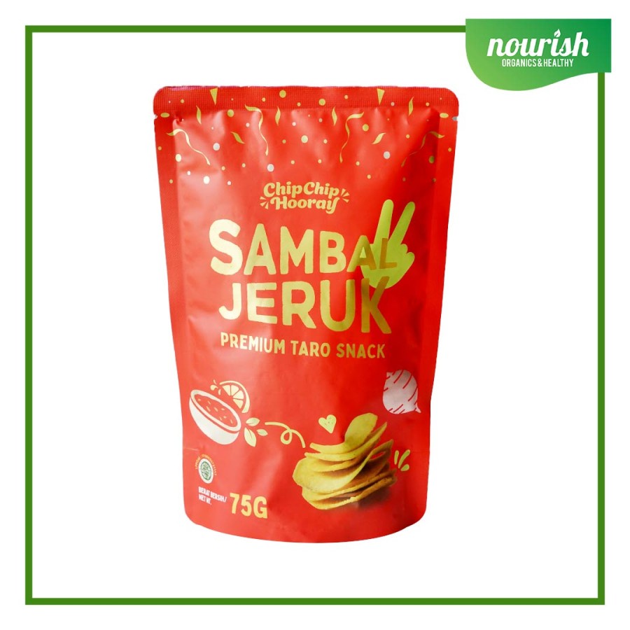 

Chip Chip Hooray, Sambal Jeruk Premium Taro Snack (Keripik Talas) 75g