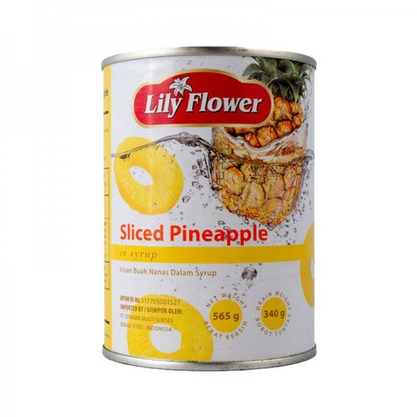 

Lily Flower Sliced Pineapple 565gr (Buah Nanas Kaleng)