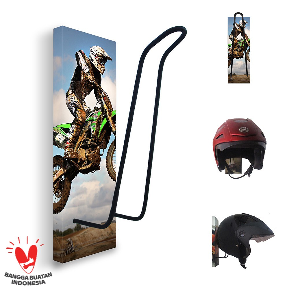 GANTUNGAN HELM - TEMPAT HELM - RAK HELM MOTOR CROSS 103