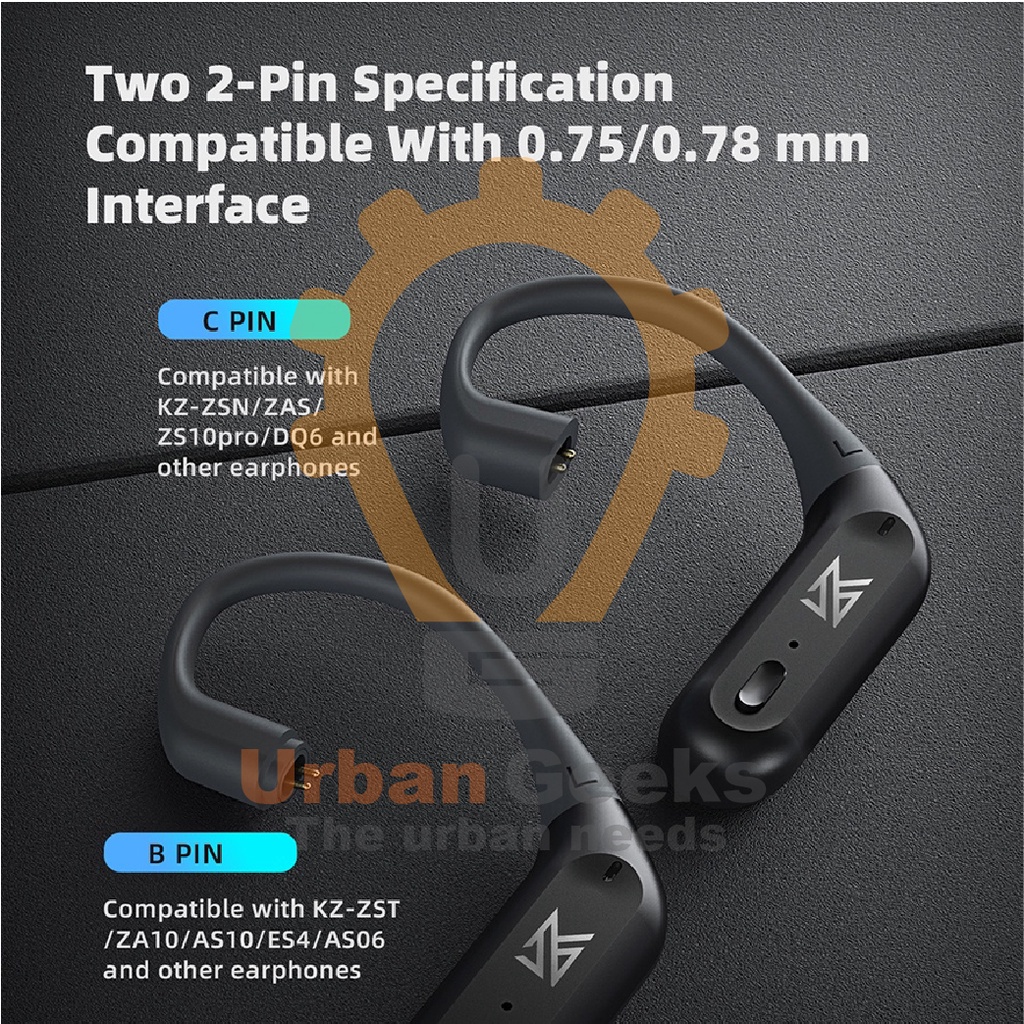 TWS Earhook HD Bluetooth Adapter KZ AZ09 Pro Knowledge Zenith APTX