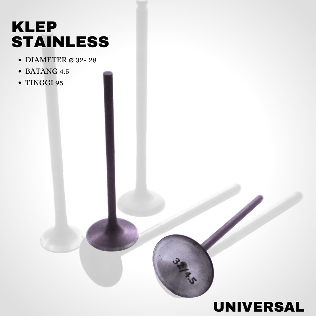 Klep Stainless 32 28 Btg 4.5