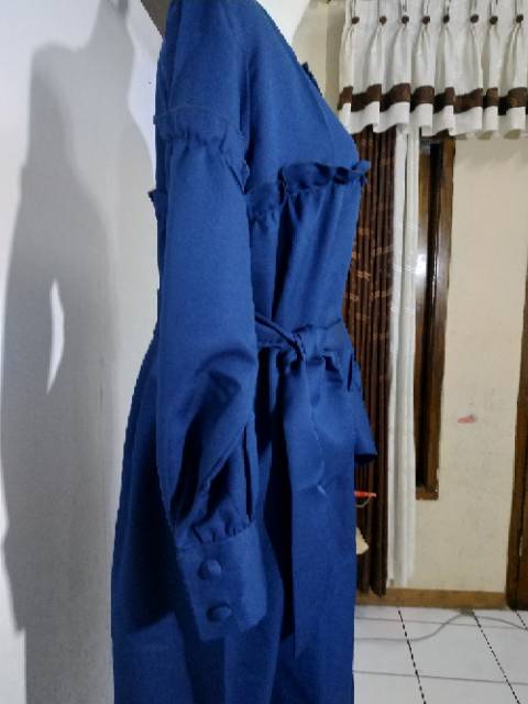 GAMIS MURAH ELIZA Maxi NAVY