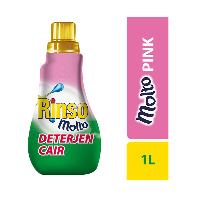 Rinso Molto Deterjen Cair  Pink 1000ml Shopee Indonesia